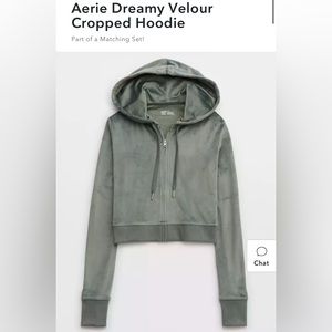 Aerie Dreamy Velour Hoodie